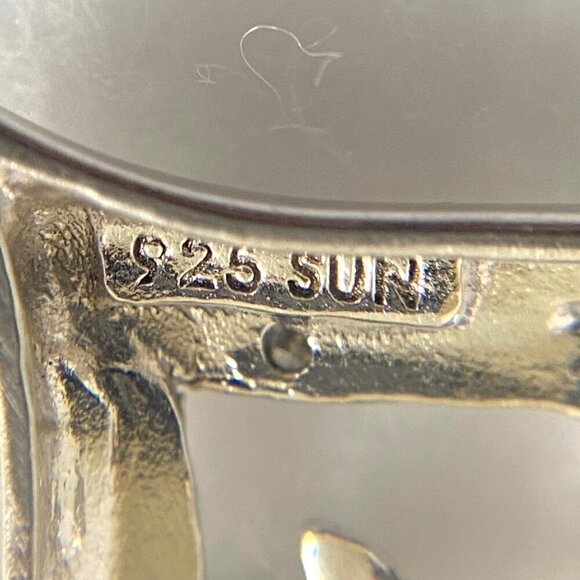 Sterling Silver 925 Diamond Open Heart Asymmetric Pendant Necklace 18" Chain - Picture 9 of 16